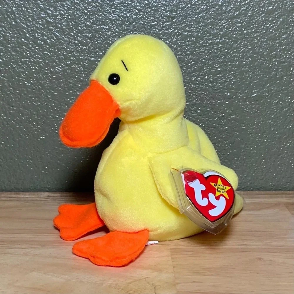 Ty Beanie Baby Original Quackers Retired PVC Pellets Tag Error Fareham, Hants UK
